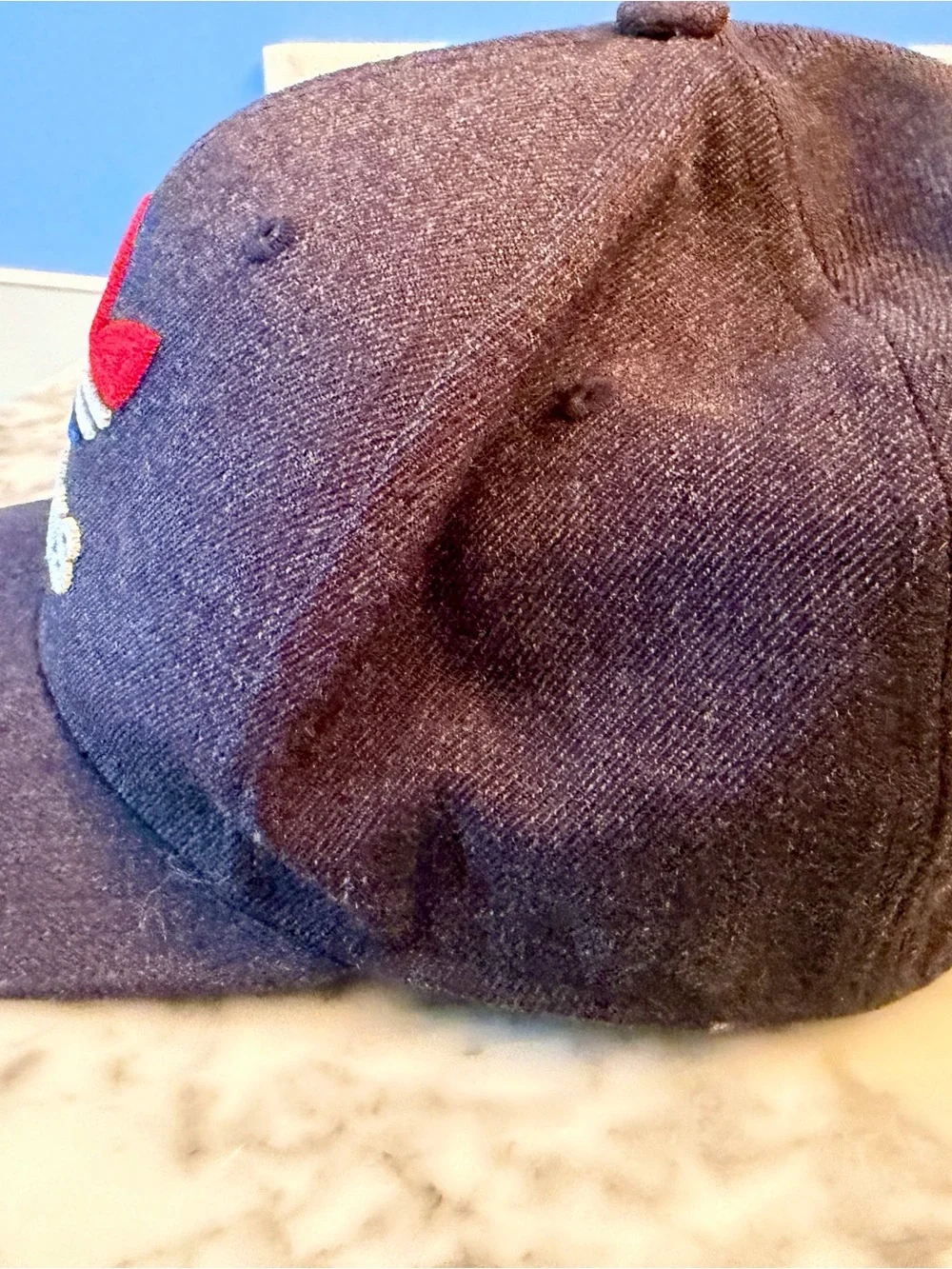 Adidas Originals Trefoil Hat Mens Icon Snapback 2.0 Black Red Letters Logo Wool